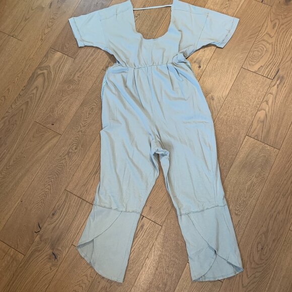 Intimately Free People Women's Cotton Good Side Jumpsuit Boho Green Size XS - Picture 8 of 14